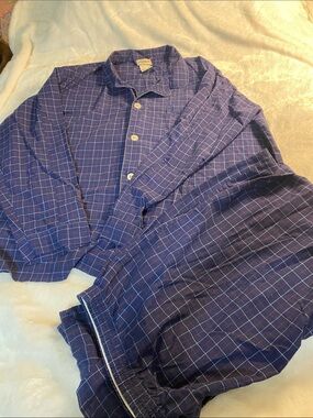Knight Bridge Plaid Pajama Sleepwear Top and Bottom Size 3XL